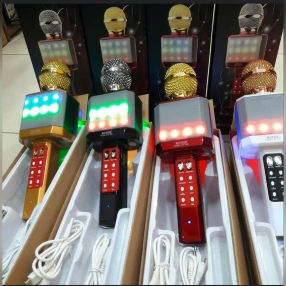 Wireless Karaoke Microphone Bluetooth Brand New in Box White with Rose Hold - Picture 8 of 10